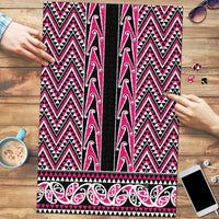 New Zealand Maori Niho Taniwha Puzzle Mawhero Mangopare and Puhoro Pattern - Polynesian Pride