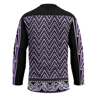 New Zealand Maori Niho Taniwha Hockey Jersey Waiporopo Mangopare and Puhoro Pattern - Polynesian Pride