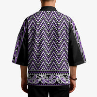 New Zealand Maori Niho Taniwha Kimono Waiporopo Mangopare and Puhoro Pattern - Polynesian Pride