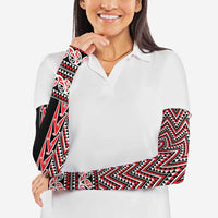 New Zealand Maori Niho Taniwha Arm Sleeves Whero Mangopare and Puhoro Pattern - Polynesian Pride