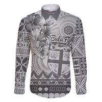 Vintage Bula Fiji Personalised Family Matching Short Sleeve Bodycon Dress and Hawaiian Shirt Beige Hibiscus Tapa Pattern