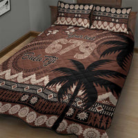 Personalised Bula Fiji 679 Quilt Bed Set Fijian Tagimoucia Masi Tapa Art