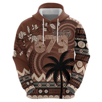 Personalised Bula Fiji 679 Zip Hoodie Fijian Tagimoucia Masi Tapa Art
