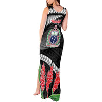 Personalised Samoa 685 Tank Maxi Dress Teuila Flower With Black Samoan Tattoo LT9 - Polynesian Pride