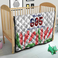 Personalised Samoa 685 Quilt Teuila Flower With White Samoan Tattoo LT9 - Polynesian Pride