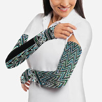 New Zealand Maori Niho Taniwha Arm Sleeves Papua Shell - Mangopare Puhoro Pattern
