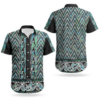 New Zealand Maori Niho Taniwha Couples Matching Off Shoulder Maxi Dress and Hawaiian Shirt Papua Shell - Mangopare Puhoro Pattern LT9 - Polynesian Pride
