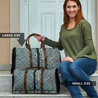 New Zealand Maori Niho Taniwha Travel Bag Papua Shell - Mangopare Puhoro Pattern