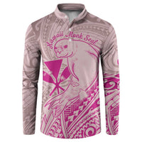 Hawaii Monk Seal and Map Button Sweatshirt Polynesian Kanaka Maoli Pink Vibe