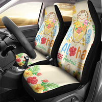 Kawaii Turtle Car Seat Cover Aloha Hibiscus Flowers LT9 - Polynesian Pride
