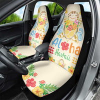 Kawaii Turtle Car Seat Cover Aloha Hibiscus Flowers LT9 - Polynesian Pride