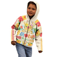 Kawaii Turtle Kid Hoodie Aloha Hibiscus Flowers