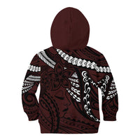 Polynesian Girl Tribal Tattoo Kid Hoodie Oxbood Vibe