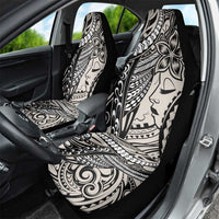 Polynesian Girl Tribal Tattoo Car Seat Cover Beige Vibe LT9 - Polynesian Pride
