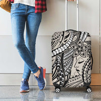 Polynesian Girl Tribal Tattoo Luggage Cover Beige Vibe LT9 - Polynesian Pride