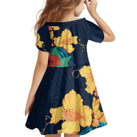 Polynesian Hibiscus Flower Waves Pattern Family Matching Summer Maxi Dress and Hawaiian Shirt LT9 - Polynesian Pride