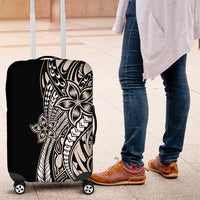 Polynesian Plumeria Floral Tattoo Pattern Luggage Cover Beige Style LT9 Beige - Polynesian Pride