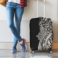 Polynesian Plumeria Floral Tattoo Pattern Luggage Cover Beige Style LT9 - Polynesian Pride
