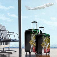 Polynesian Plumeria Floral Tattoo Pattern Luggage Cover Reggae Style LT9 - Polynesian Pride