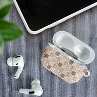 Hawaiian Palaka Quilt Pattern AirPods Case Hawaii Culture Bird of Paradise Exotic Motif - Polynesian Pride