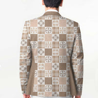 Hawaiian Palaka Quilt Pattern Blazer Hawaii Culture Bird of Paradise Exotic Motif - Polynesian Pride