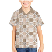 Hawaiian Palaka Quilt Pattern Family Matching Mermaid Dress and Hawaiian Shirt Hawaii Culture Bird of Paradise Exotic Motif - Polynesian Pride