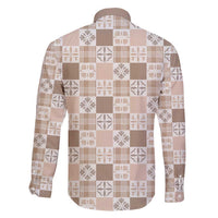 Hawaiian Palaka Quilt Pattern Family Matching Short Sleeve Bodycon Dress and Hawaiian Shirt Hawaii Culture Bird of Paradise Exotic Motif - Polynesian Pride