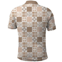 Hawaiian Palaka Quilt Pattern Polo Shirt Hawaii Culture Bird of Paradise Exotic Motif - Polynesian Pride
