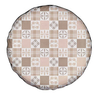 Hawaiian Palaka Quilt Pattern Spare Tire Cover Hawaii Culture Bird of Paradise Exotic Motif - Polynesian Pride