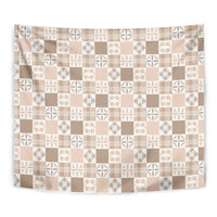 Hawaiian Palaka Quilt Pattern Tapestry Hawaii Culture Bird of Paradise Exotic Motif - Polynesian Pride