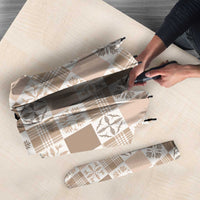 Hawaiian Palaka Quilt Pattern Umbrella Hawaii Culture Bird of Paradise Exotic Motif - Polynesian Pride