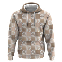 Hawaiian Palaka Quilt Pattern Hoodie Hawaii Culture Pineapple - Polynesian Pride