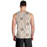 Hawaiian Palaka Quilt Pattern Men Tank Top Hawaii Culture Pineapple - Polynesian Pride