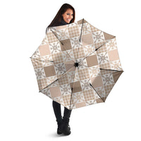 Hawaiian Palaka Quilt Pattern Umbrella Hawaii Culture Pineapple - Polynesian Pride
