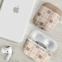Hawaiian Palaka Quilt Pattern AirPods Case Hawaii Culture Tropical Flowers Mix - Polynesian Pride