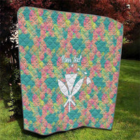 Seamless Hawaiian Quilt Pattern Quilt Hawaii Culture Palm Leaf Tropical - Polynesian Pride