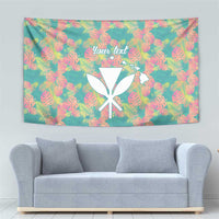 Seamless Hawaiian Quilt Pattern Tapestry Hawaii Culture Palm Leaf Tropical - Polynesian Pride