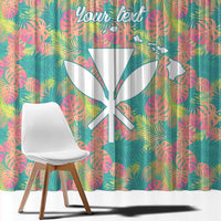 Seamless Hawaiian Quilt Pattern Window Curtain Hawaii Culture Palm Leaf Tropical - Polynesian Pride