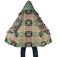 Seamless Pattern Maile and Pikake Lei Cloak Squares Maile Leaf - Polynesian Pride