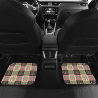 Seamless Pattern Pikake Lei Car Mats Floral Squares Pikake - Polynesian Pride