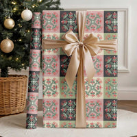 Seamless Pattern Pikake Lei Wrapping Paper Floral Squares Pikake - Polynesian Pride