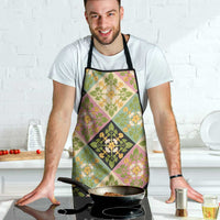 Seamless Pattern Puakenikeni and Kalo Apron - Polynesian Pride