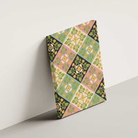 Seamless Pattern Puakenikeni and Kalo Canvas Wall Art - Polynesian Pride