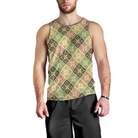 Seamless Pattern Puakenikeni and Kalo Men Tank Top - Polynesian Pride