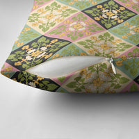 Seamless Pattern Puakenikeni and Kalo Pillow Cover - Polynesian Pride