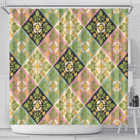 Seamless Pattern Puakenikeni and Kalo Shower Curtain - Polynesian Pride