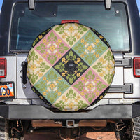 Seamless Pattern Puakenikeni and Kalo Spare Tire Cover - Polynesian Pride