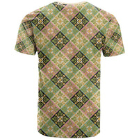 Seamless Pattern Puakenikeni and Kalo T Shirt - Polynesian Pride