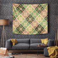 Seamless Pattern Puakenikeni and Kalo Tapestry - Polynesian Pride