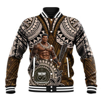 Samoa Warrior Baseball Jacket The Mighty Samoan Warrior Spirit LT9 Unisex Black - Polynesian Pride